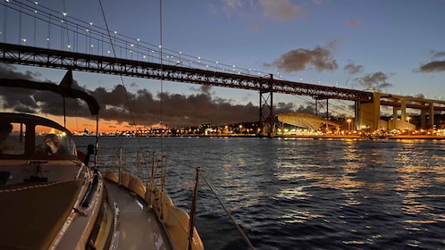 Lisbon: Luxury Sailboat Cruise at Night