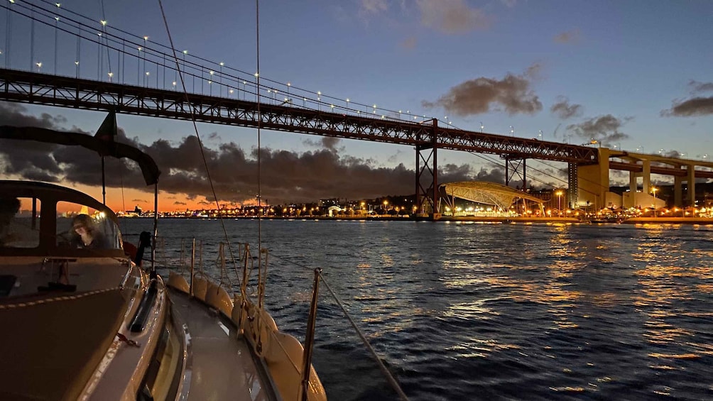 Lisbon: Luxury Sailboat Cruise at Night