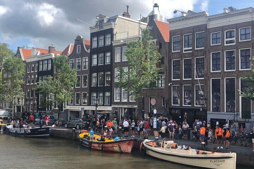 Anne Frank House ( the second from right side) at Princensgrach