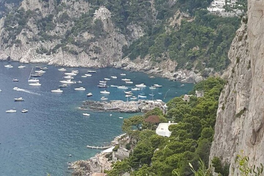 Capri Anacapri and Blue Grotto Day Tour from Naples Small Group