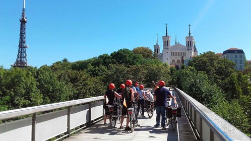 Lyon: 4 uur durende elektrische fietstocht met proefpauze