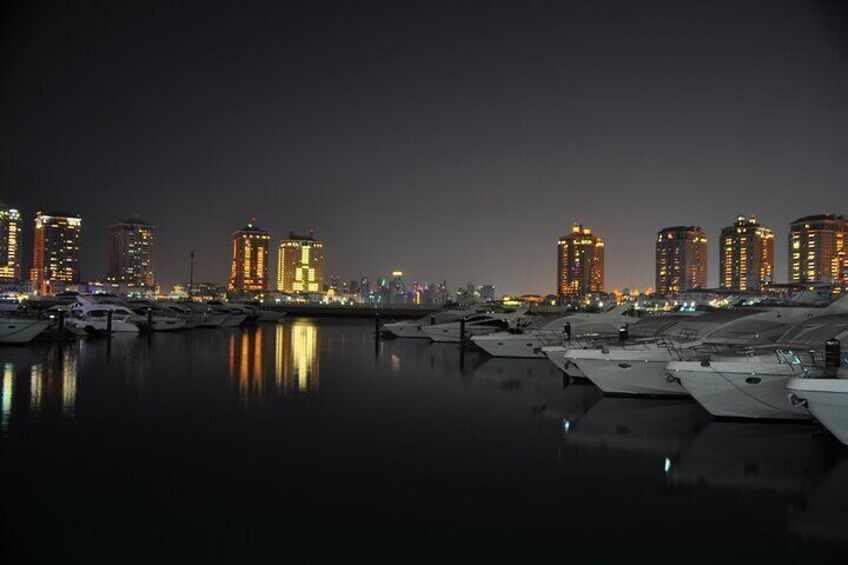 Doha at Night by Sea