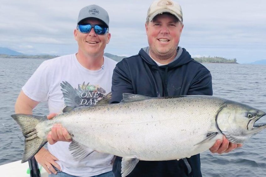 Bucketlist king salmon. With Reel Alaska Fishing Charters
