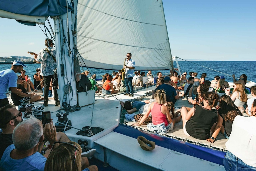 Picture 7 for Activity Barcelona: Sunset Catamaran Cruise with Live Music