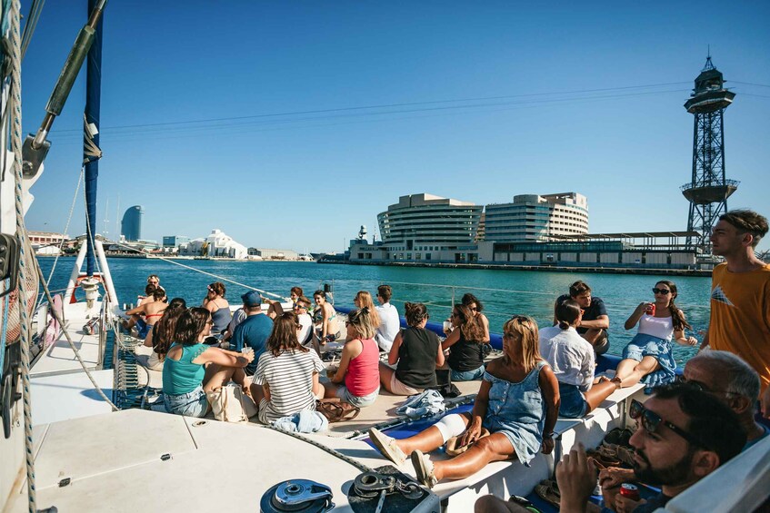 Picture 6 for Activity Barcelona: Sunset Catamaran Cruise with Live Music