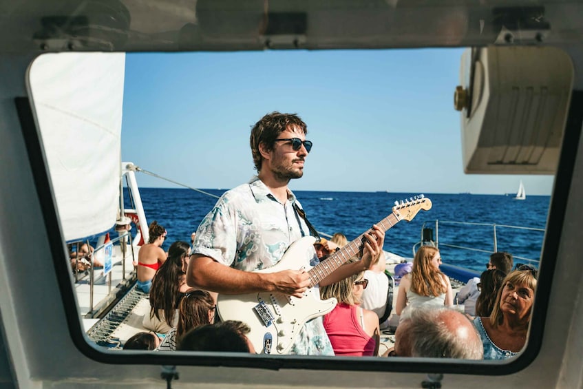Picture 8 for Activity Barcelona: Sunset Catamaran Cruise with Live Music