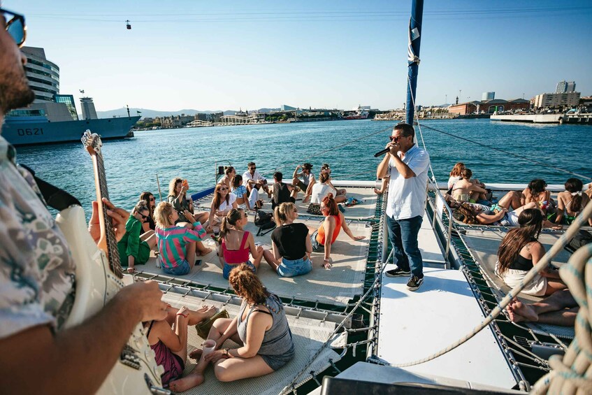 Picture 4 for Activity Barcelona: Sunset Catamaran Cruise with Live Music