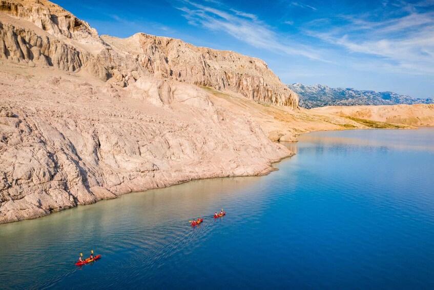 From Metajna/Novalja: Pag Bay Guided Sea Kayaking Tour