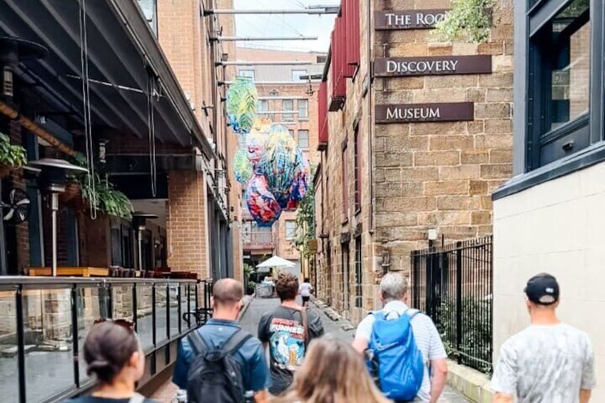 Explore The Rocks with an expert guide leading you through laneways and passages