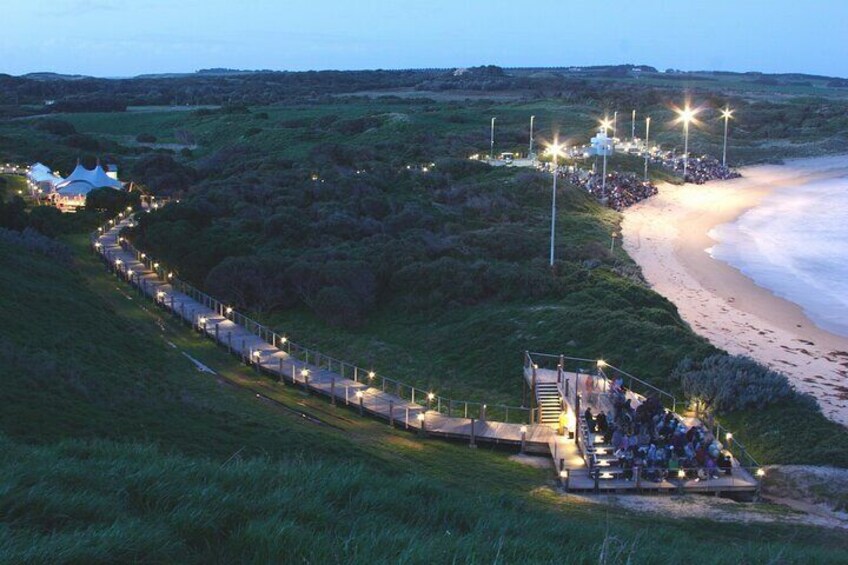 Grandstands at the Penguin Parade