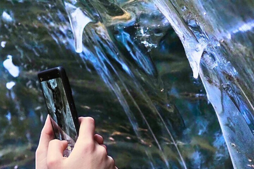 Unique Photo Opportunity to Shoot Inside the Natural Ice Cave in Iceland