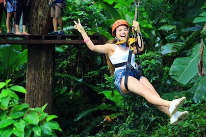 All-inclusive Zipline and Local Floating Farm Tour in Phuket