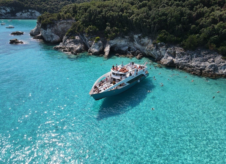 From Lefkimmi: Paxos, Antipaxos & Blue Caves with Speedboat