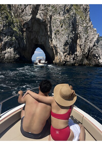 From Positano: Private Day Trip to Capri by Boat w/ Skipper