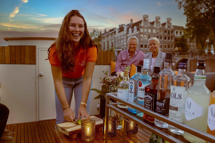 Picture 1 for Activity Amsterdam: Evening Guided Cruise with (Open) Bar on Board