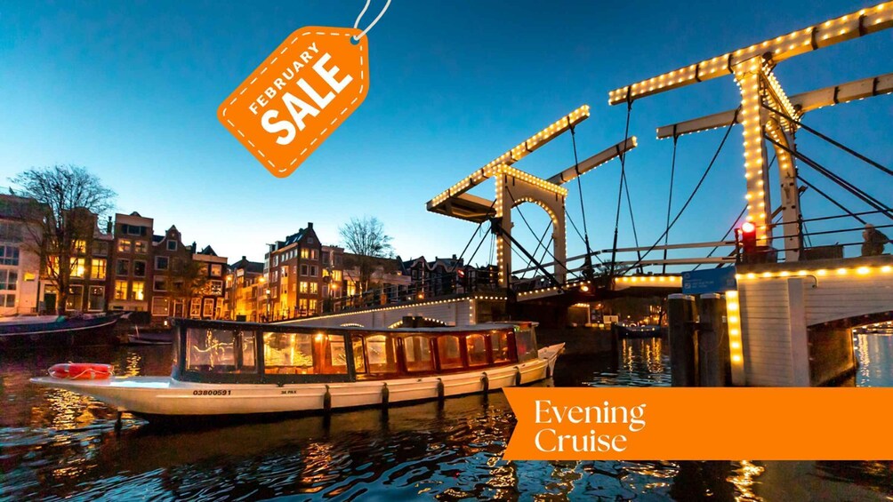 Amsterdam: Evening Guided Cruise with (Open) Bar on Board