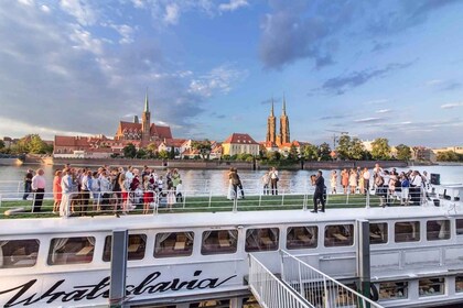 Wrocław : Longue promenade en ville et bateau de luxe croisière (pour les g...