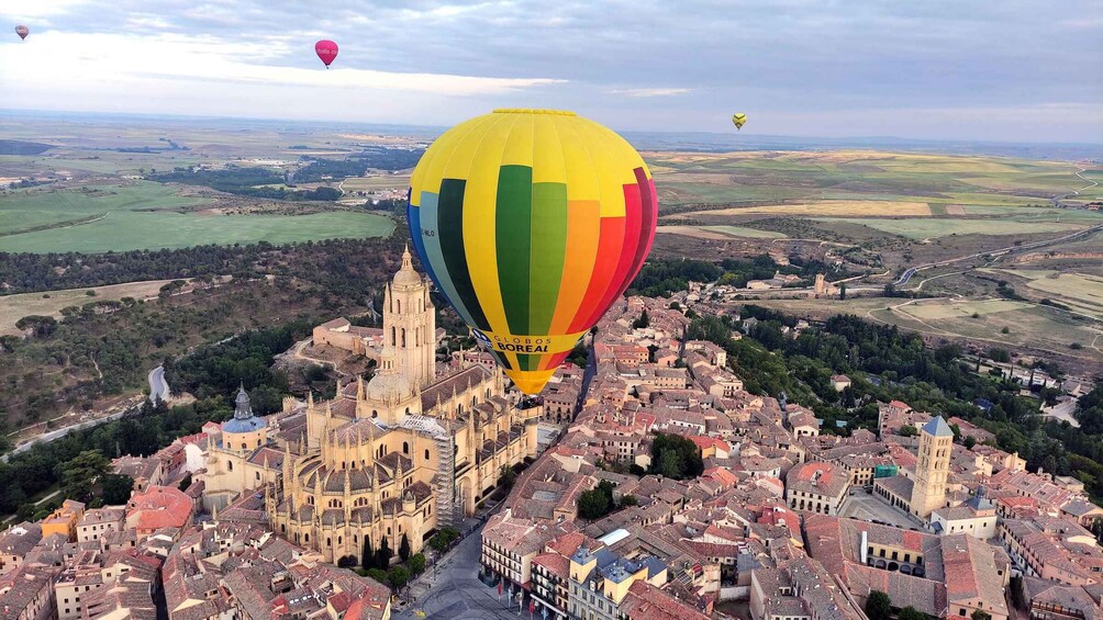 From Madrid: Hot Air Balloon Ride in Segovia with Pickup