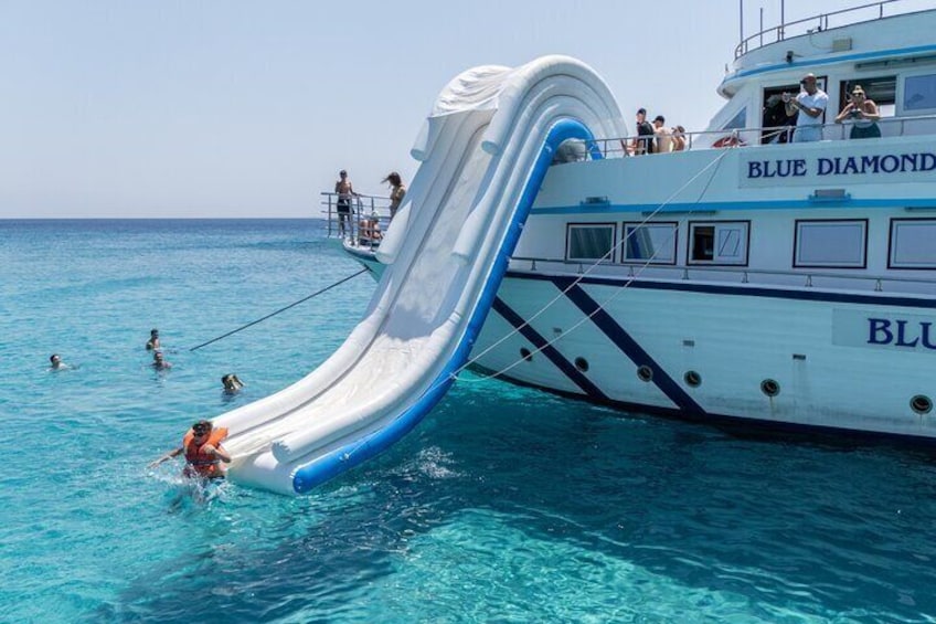 Blue Lagoon trip with slide, music & transfer from Paphos