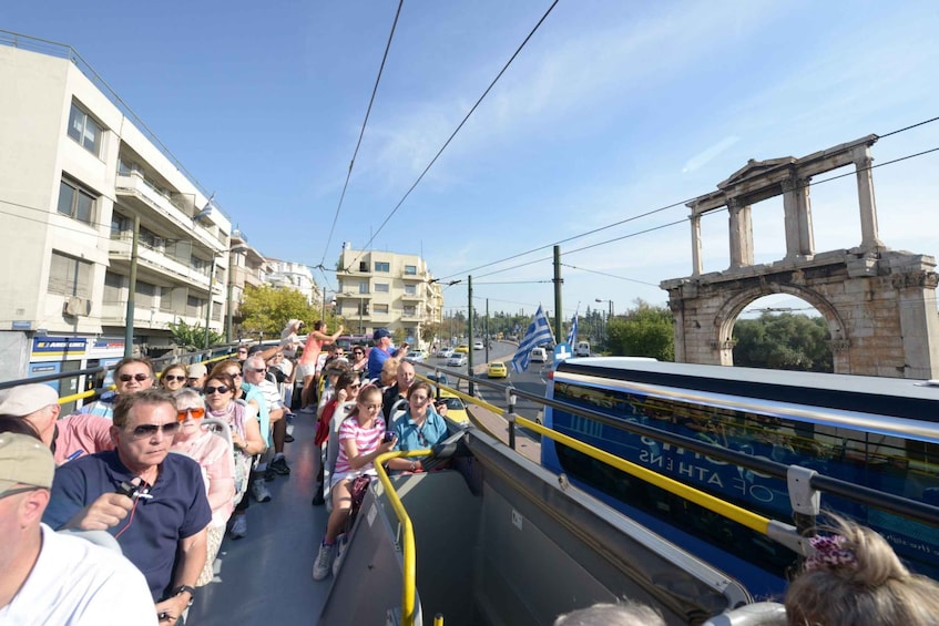 Picture 2 for Activity Athens, Piraeus, and Coastline: Blue Hop-On Hop-Off Bus