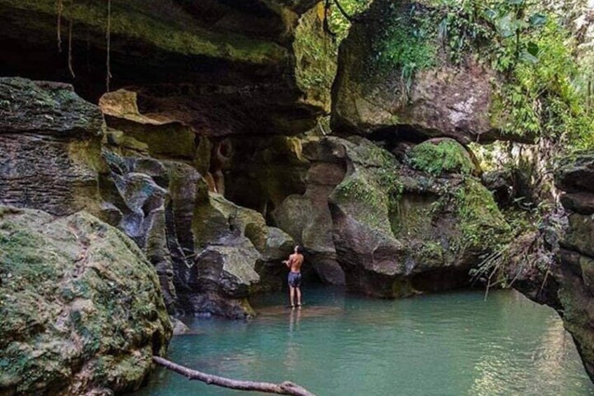 Rainforest Caves and Waterfalls Exploration with Transportation