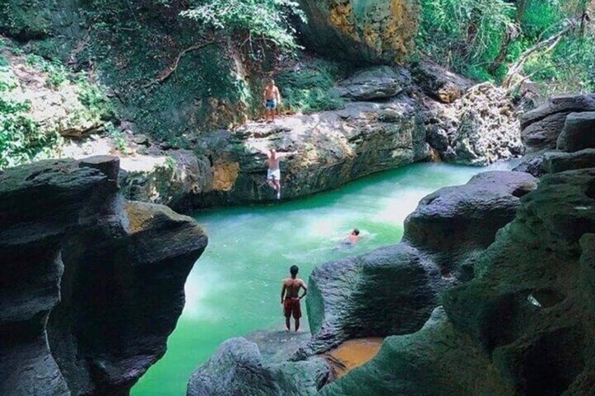 Rainforest Caves and Waterfalls Exploration with Transportation 