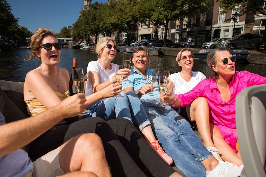 Picture 3 for Activity Amsterdam: Private Prosecco Canal Cruise Tour