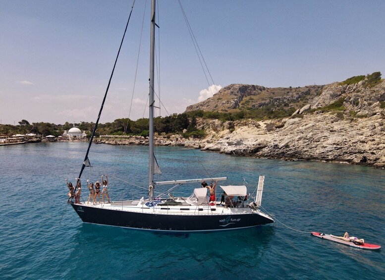 Picture 5 for Activity Rhodes Town: Private Sailing Cruise with Swim Stops & Meal