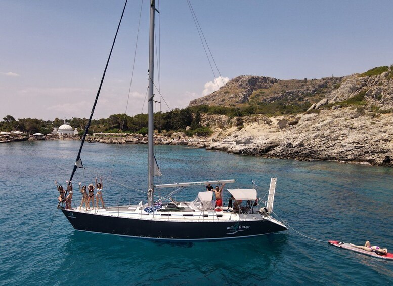 Picture 5 for Activity Rhodes Town: Private Sailing Cruise with Swim Stops & Meal