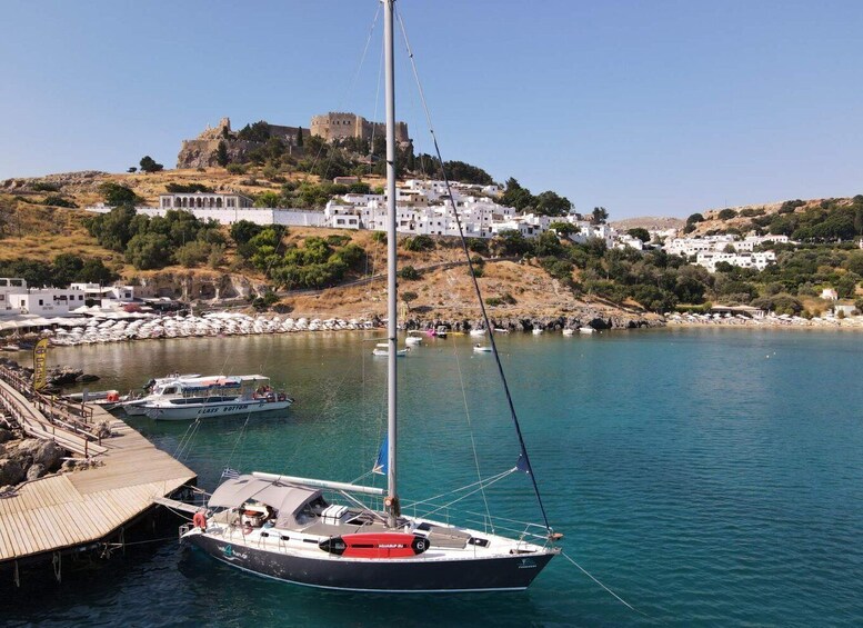 Picture 2 for Activity Rhodes Town: Private Sailing Cruise with Swim Stops & Meal