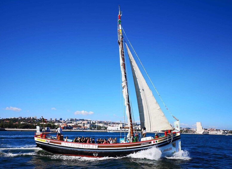 Picture 1 for Activity Lisbon: River Tagus Sightseeing Cruise in Traditional Vessel