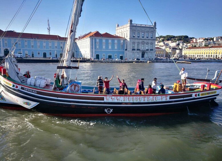 Picture 5 for Activity Lisbon: River Tagus Sightseeing Cruise in Traditional Vessel