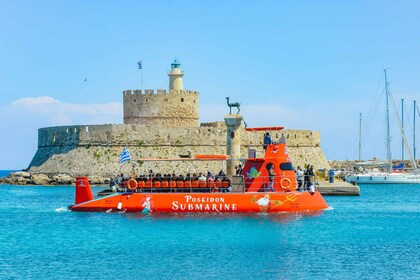 Rhodos-Stadt: U-Boot-Fahrt mit Unterwasserblick