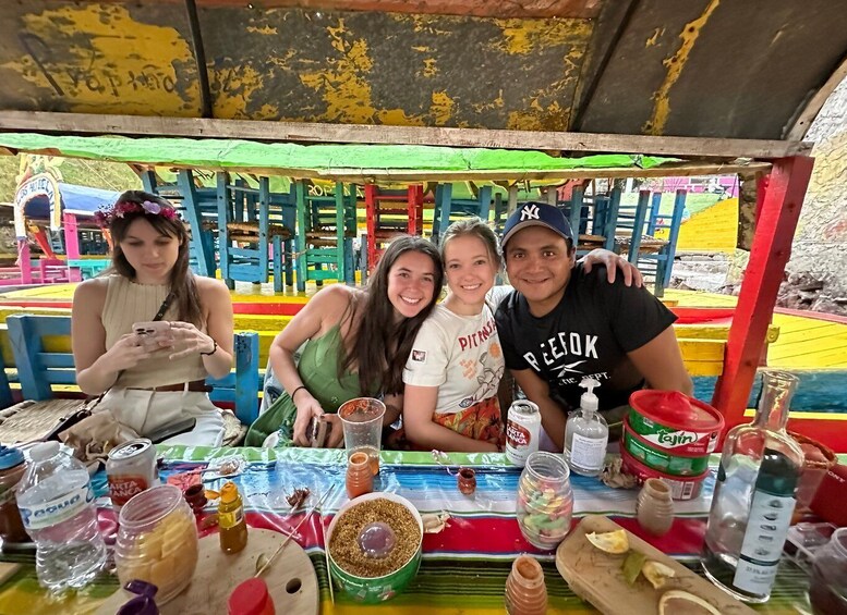 Picture 1 for Activity Mexico City: Xochimilco Boat Tour with Meal and Drinks