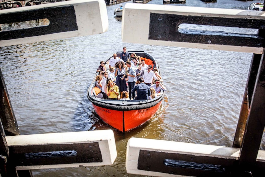 Picture 2 for Activity Amsterdam: Canal Belt Private Beer Boat Tour