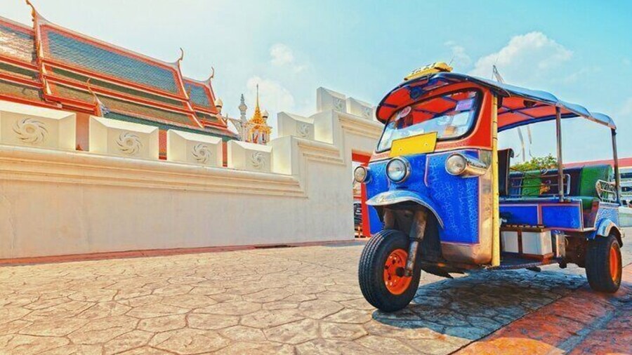 Experience Bangkok with typical Thai tuk-tuk