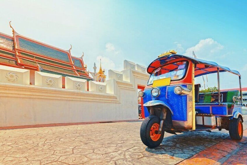 Experience Bangkok with typical Thai tuk-tuk