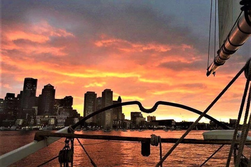 Sunset Sailing Cruise on a Tall Ship in Boston Harbor