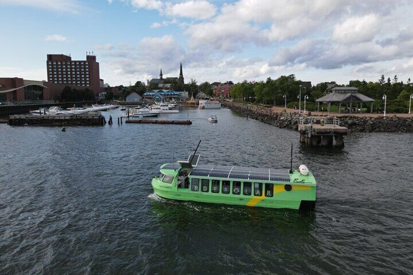 Cruising along the Charlottetown waterfront.