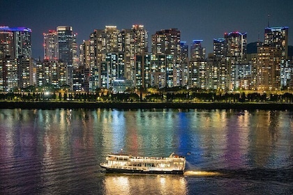 Seoul: begeleide nachtcruise op de Han-rivier en picknick in het Hangang-pa...