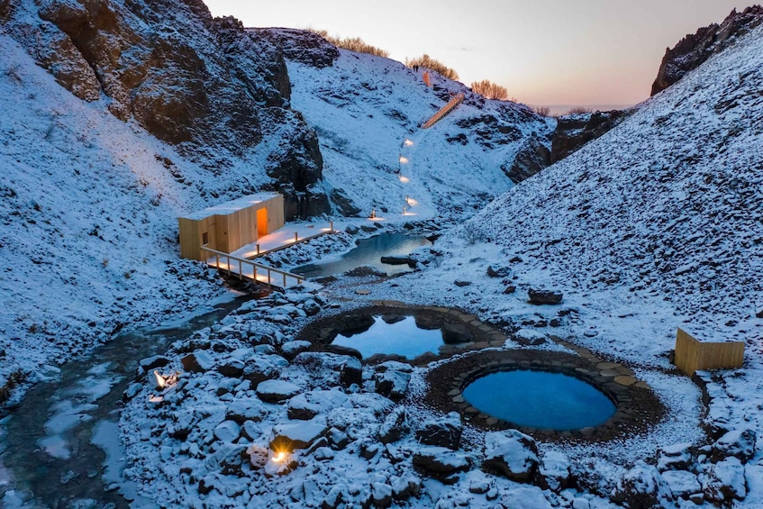 Picture 3 for Activity Husafell: Canyon Baths Soak with short Highlands Hike