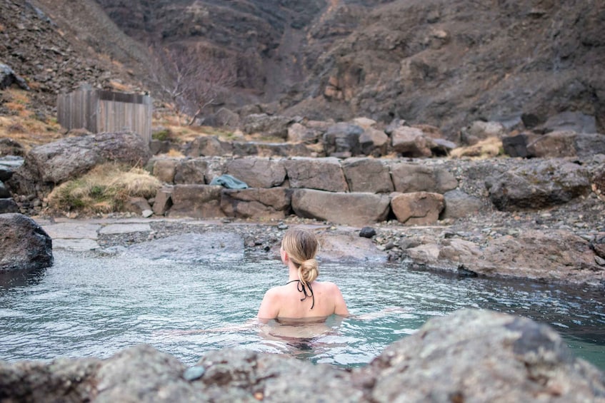 Picture 6 for Activity Husafell: Canyon Baths Soak with short Highlands Hike