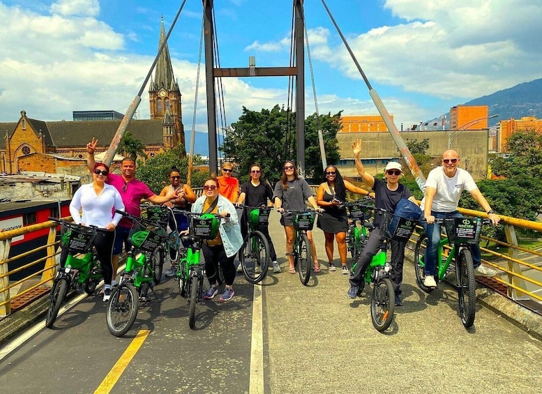 Picture 1 for Activity Medellin: Bike City Tour with Local Food and Drink Tastings