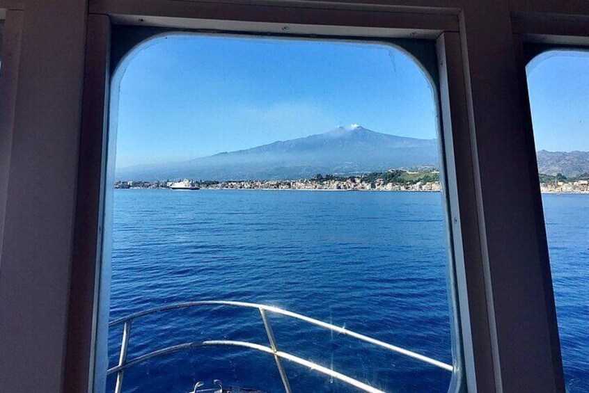 Spotting Etna from the window