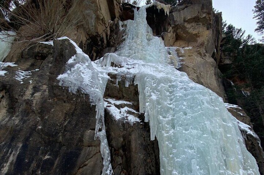 Frozen Waterfall Snowshoe Tour Estes Park