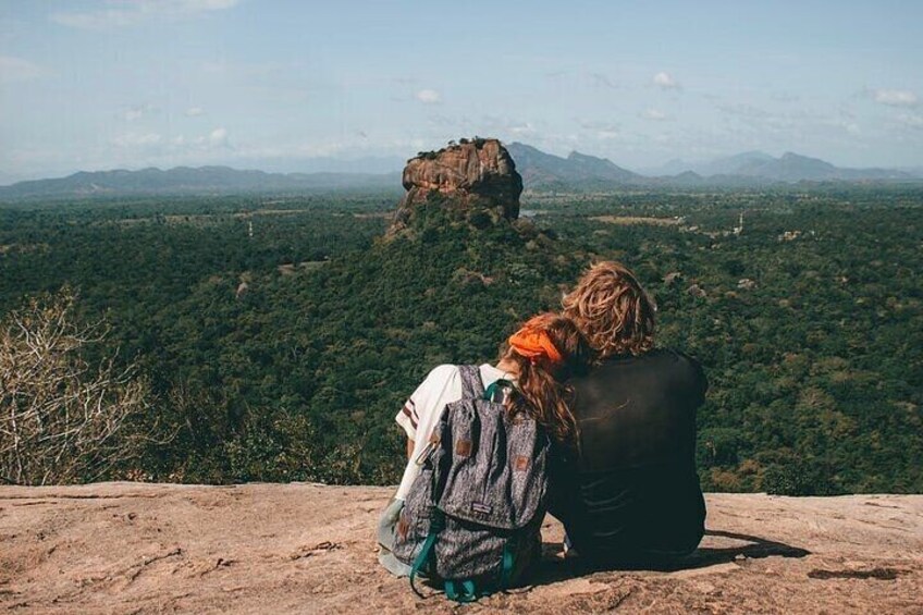 View of Sigiriya rock from Pidurangala Rock