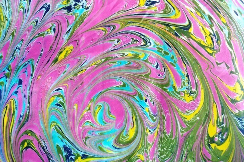 Ebru Art / Ancient technique of painting on water