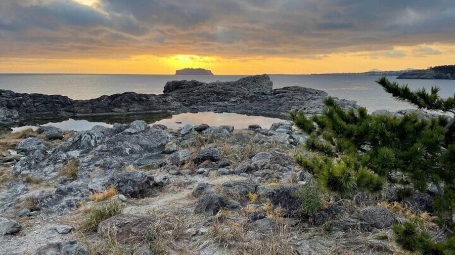 sunset at sae island