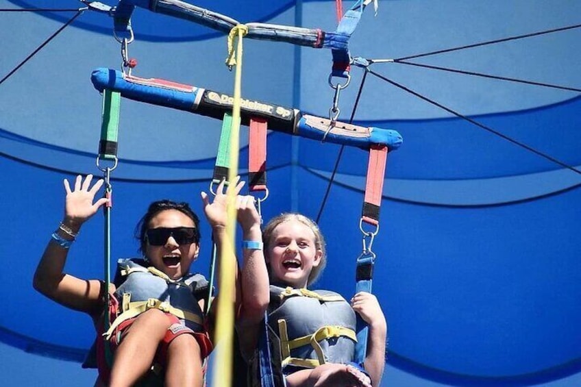 Parasailing in Waikiki, Hawaii 