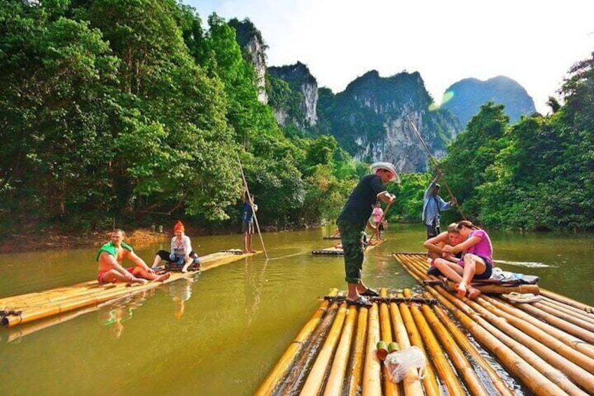 Khao Sok Bamboo rafting